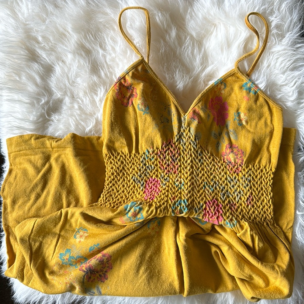 M. Rena yellow summer dress